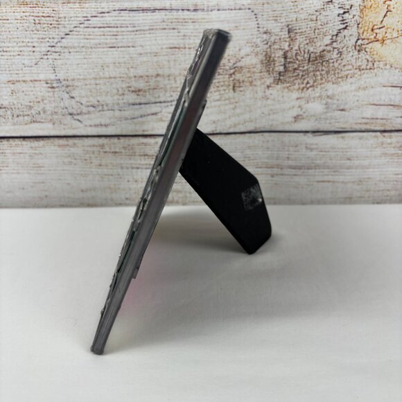 Leaded Stained Glass Photo Frame 3.5 x 3.5" Pink Green Vintage 90's - Picture 2 of 6